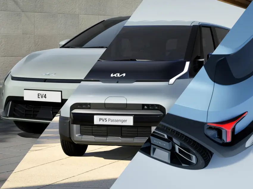기아 EV4, PV5, 콘셉트 EV2입니다.