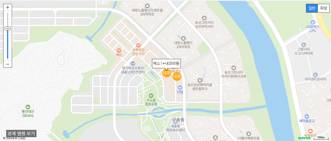화성시에서 일요일 진료를 볼 수 있는 내과 병원 에스1+내과의원