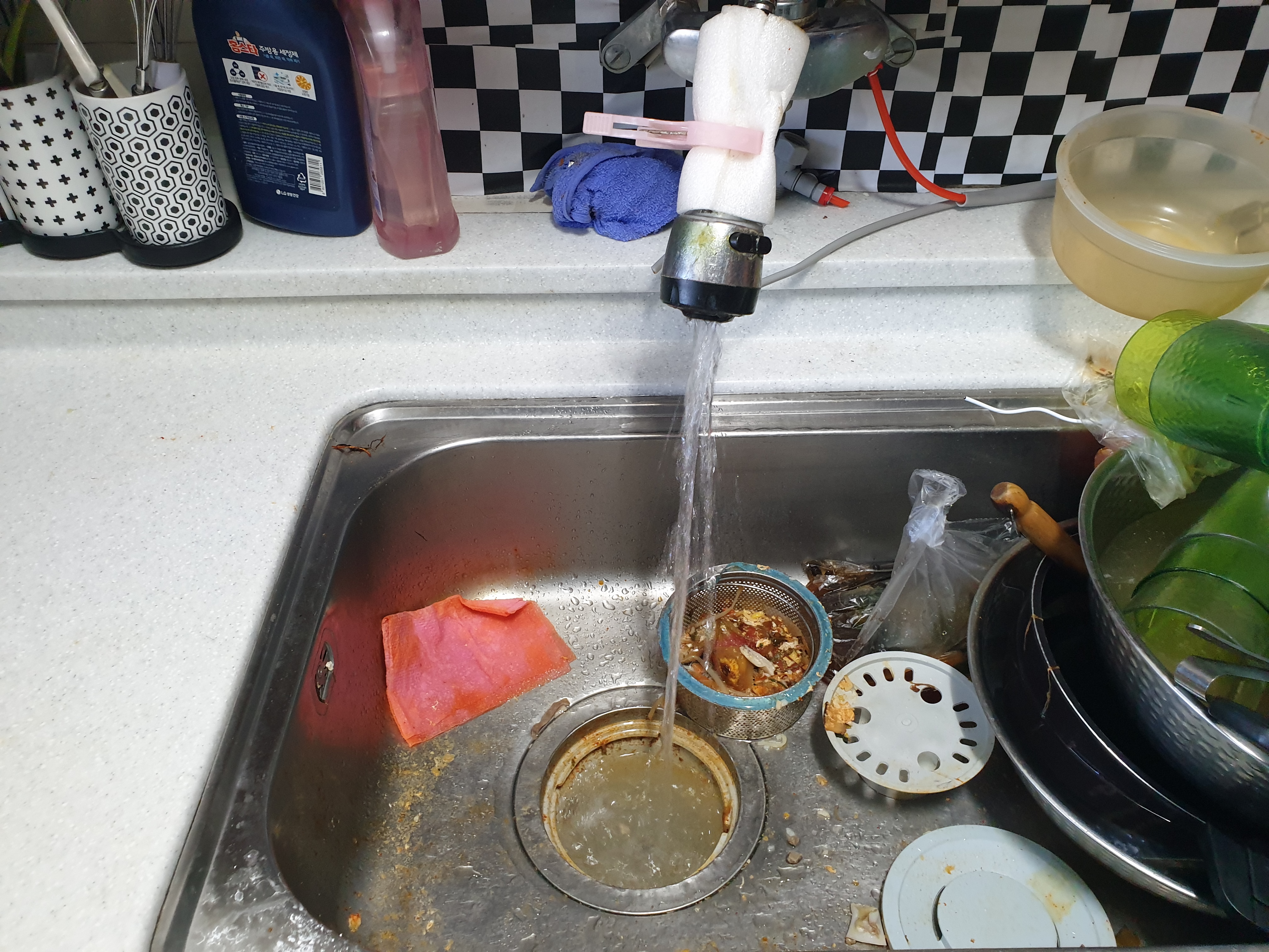  배수관뚫음 원룸배관청소 배관막힘 오수관세척