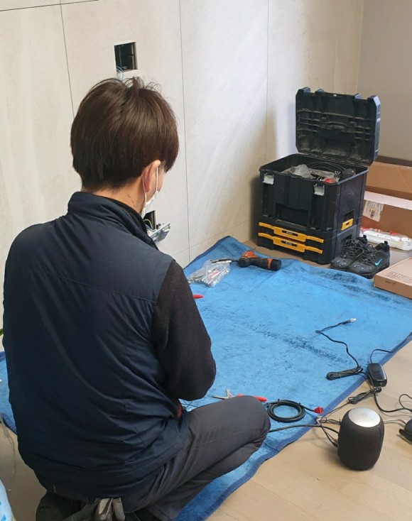 인천벽걸이tv설치 무타공 13