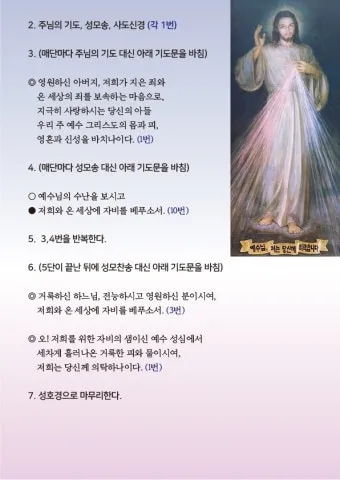 천주교 하느님 자비의 5단 기도 자비의 시간은_17
