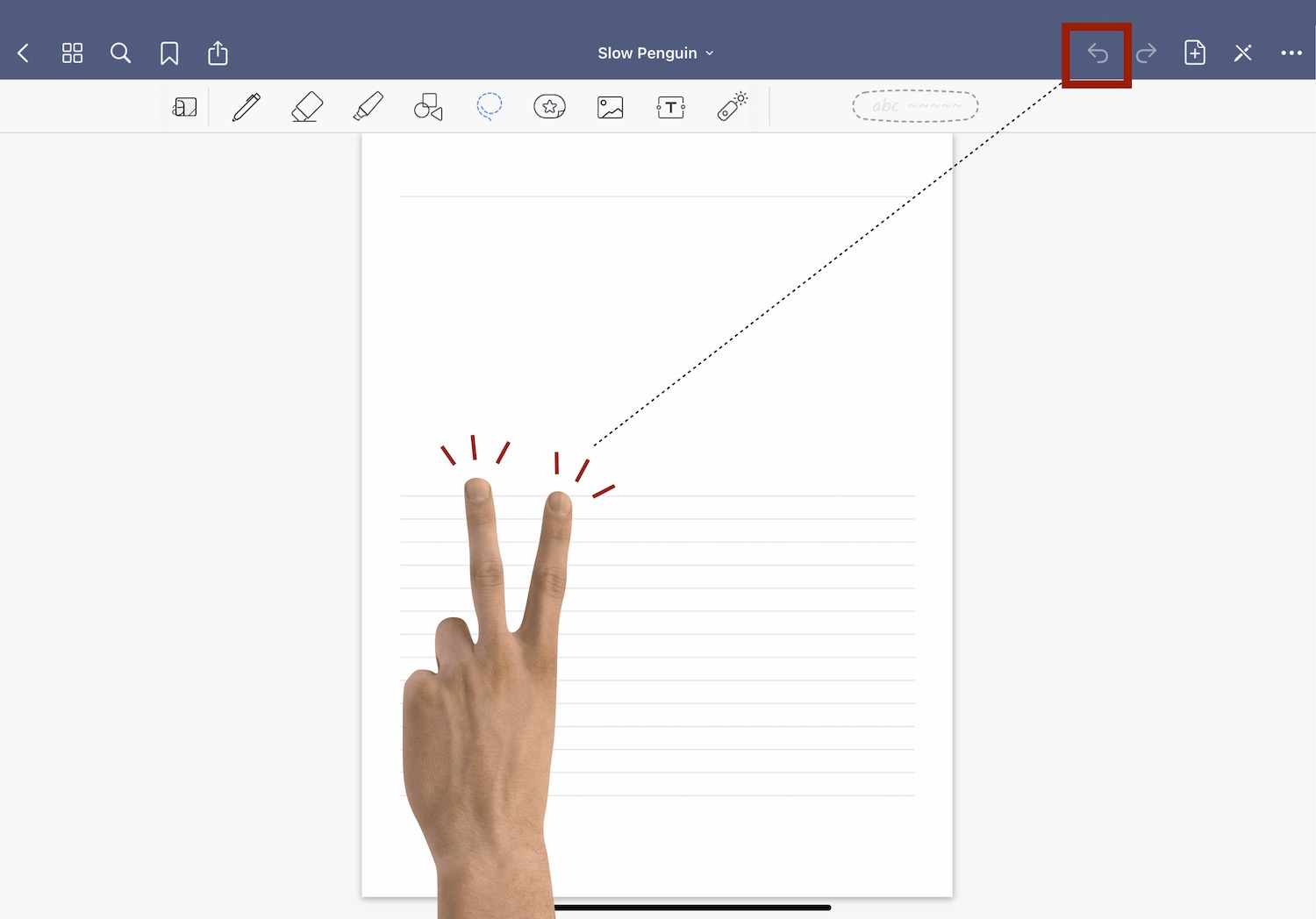 화면을 두 손가락으로 탭해주는 이미지