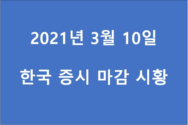  3월 10일 한국 증시 마감 시황(특징주 - 씨에스윈드, HMM, 코리아센터, 갤럭시아머니트리, 다날, 이스타코,  센트럴인사이트, LG이노텍, 동구바이오제약, 영화테크) 주가