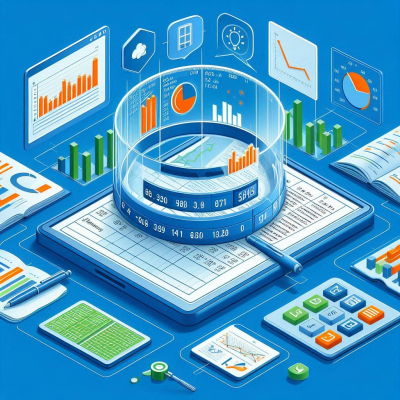 3D 그래프와 데이터 분석 도구가 조화를 이룬 화면