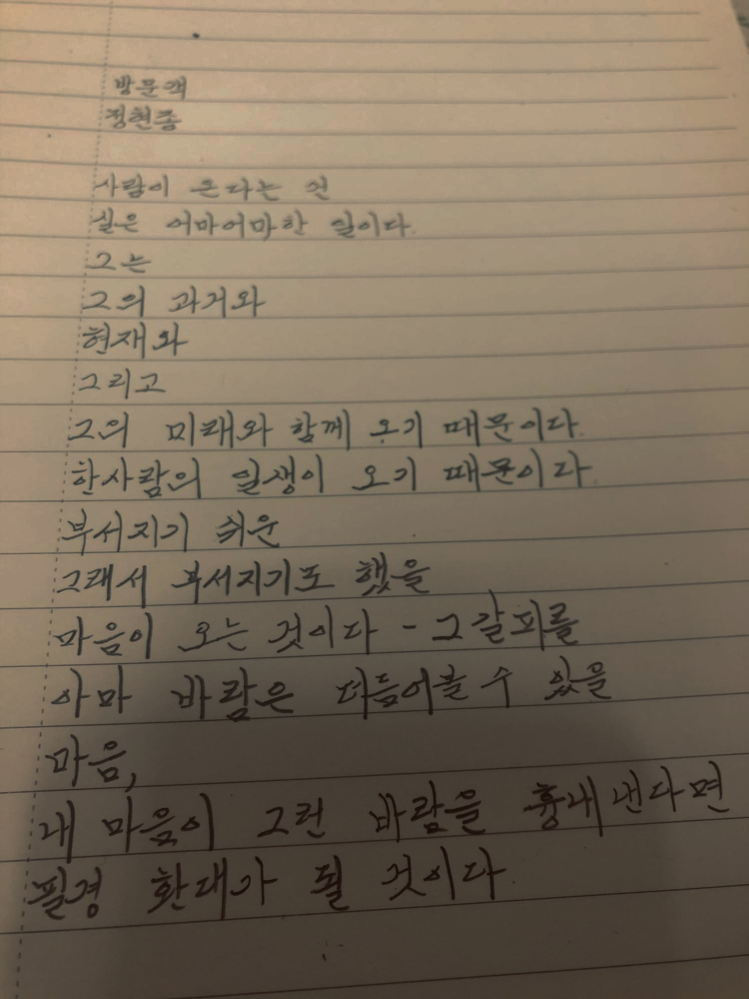  정현종-방문객