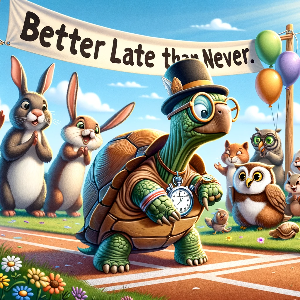  미드에 나오는 영어표현 익히기 'Better late than never'