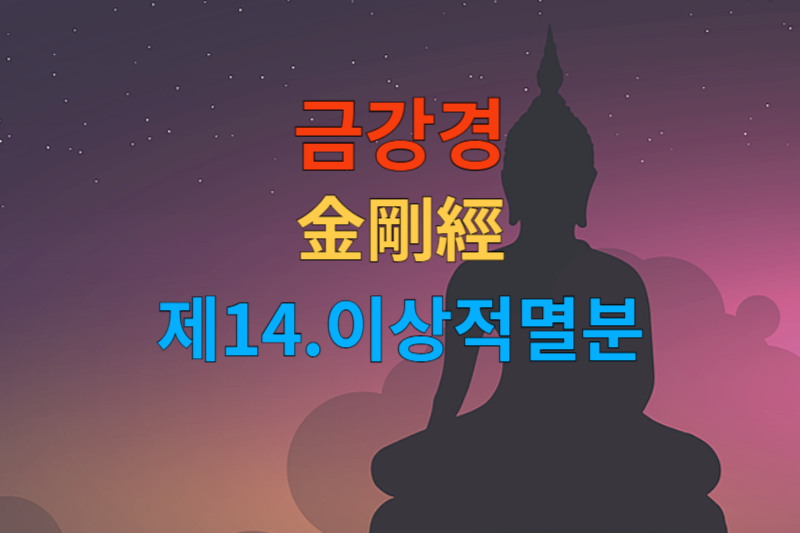 [금강경 해석] 제14 이상적멸분-한문 원문/우리말 한글/해설 독송