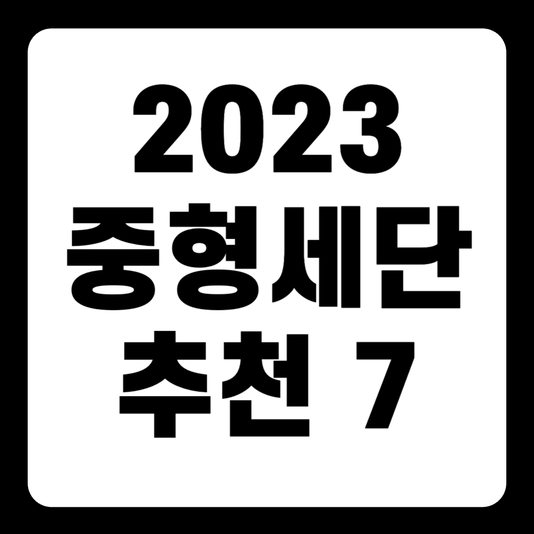 2023 중형 세단 추천 순위 리스트(+Top7)