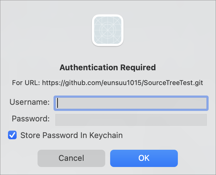 sourcetree github authentication failed