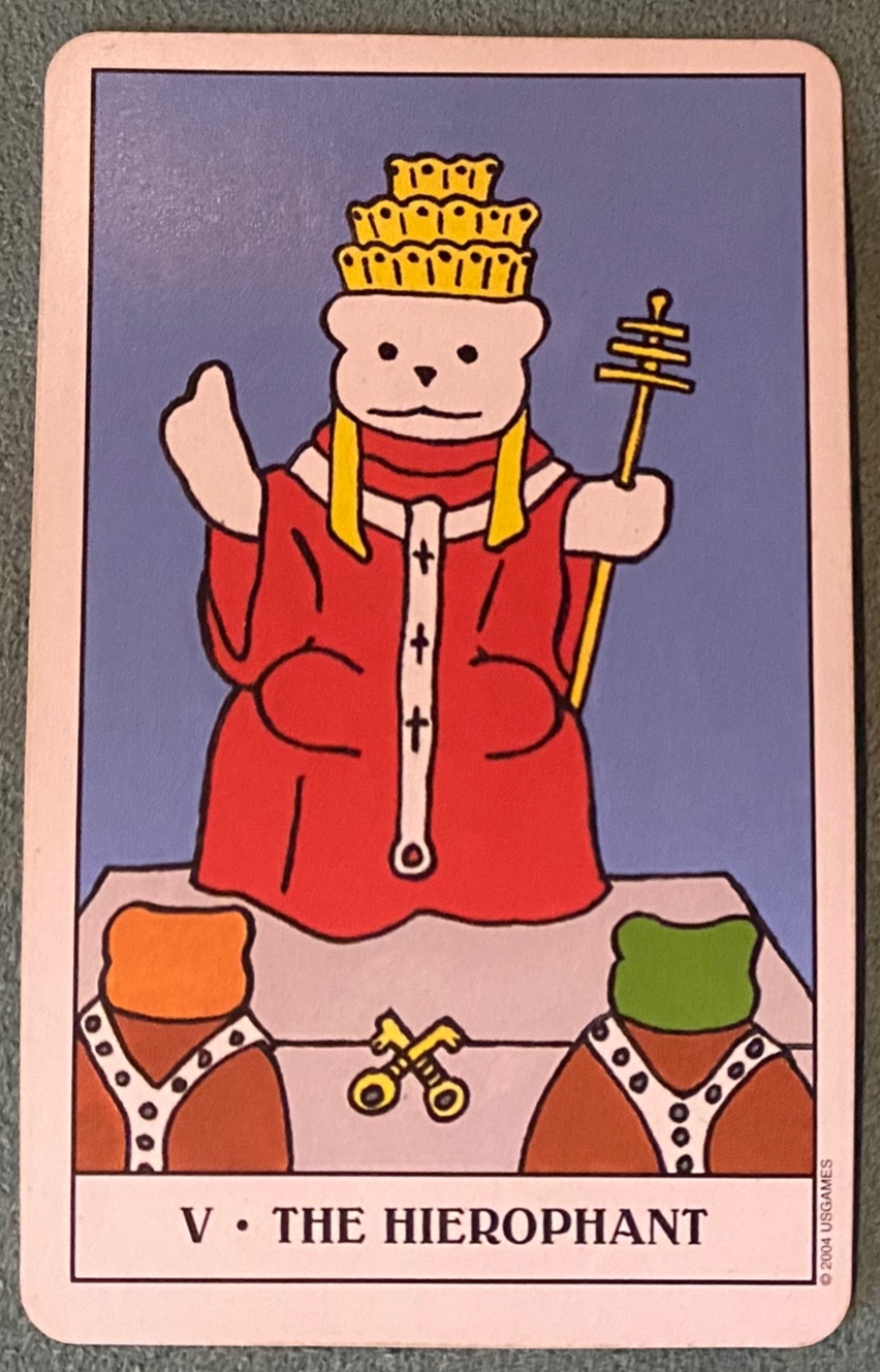 타로카드5번 교황카드