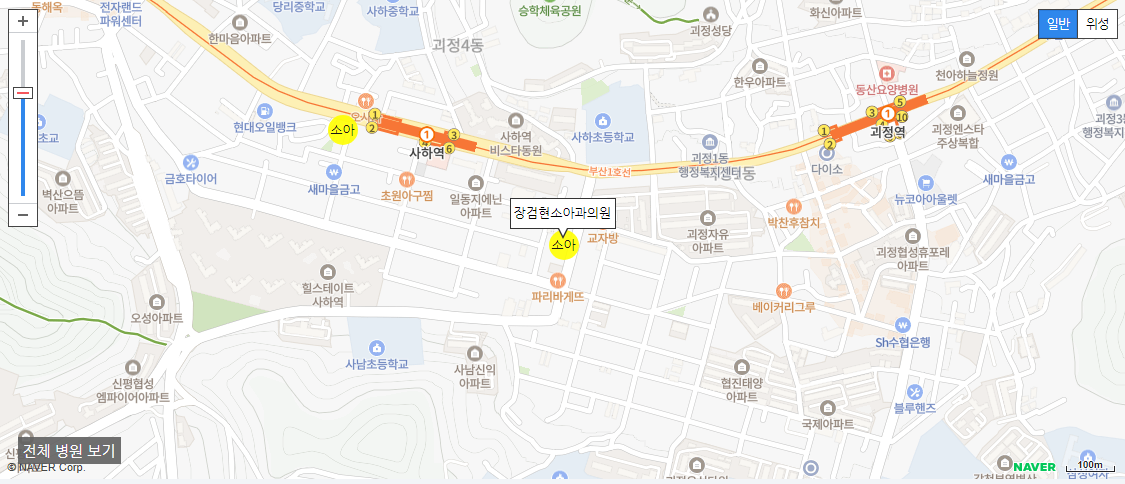 부산 일요일 진료 소아과 장검현소아과의원