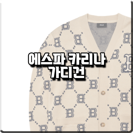  에스파 카리나 가디건 :: MLB 보스턴 레드삭스 다이아 모노그램 가디건 : 에스파 인스타그램