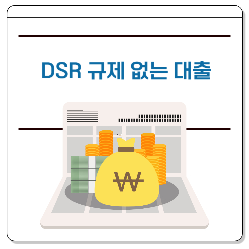 DSR 규제 없는 대출
