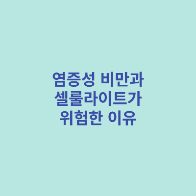 염증성-비만과-셀룰라이트가-위험한-이유