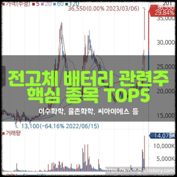 배터리 관련주 핵심 TOP5