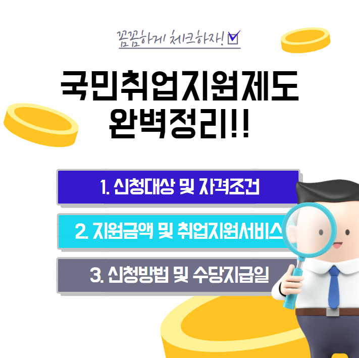  국민취업지원제도로 1인당 450만원 지급받는 방법 총정리