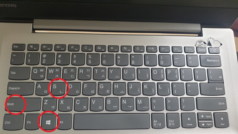 캡처 단축키 사용법