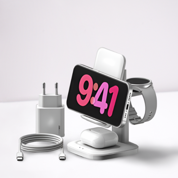 코드웨이-23W-3IN1-고속무선충전기거치대