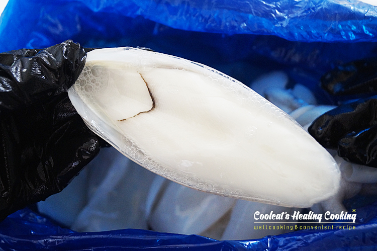 갑오징어숙회, 갑오징어손질법과 13