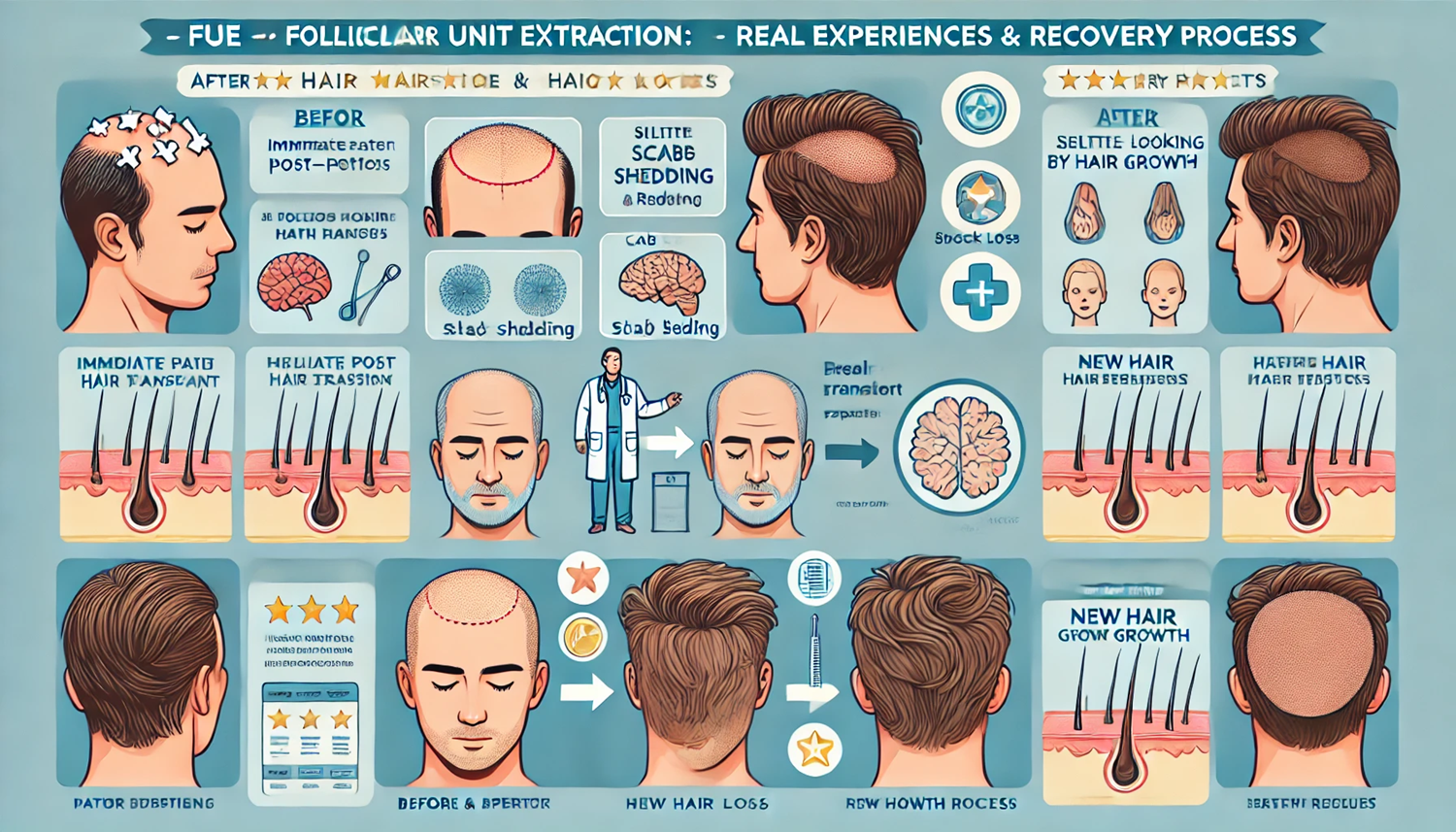 비절개법(FUE) 모발이식 후기: 실제 경험과 회복 과정
