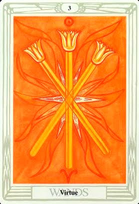  WANDS 3 - Virtue 덕_Thoth Tarot Deck 토트카드