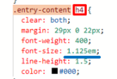 h4에 해당하는 글자 크기