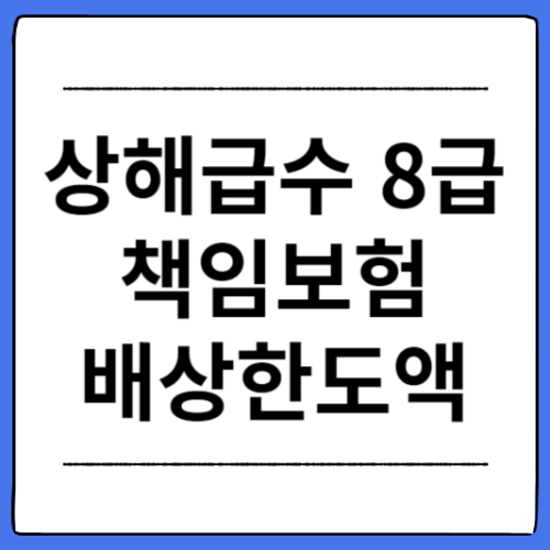 상해급수-8급-책임보험-배상한도액