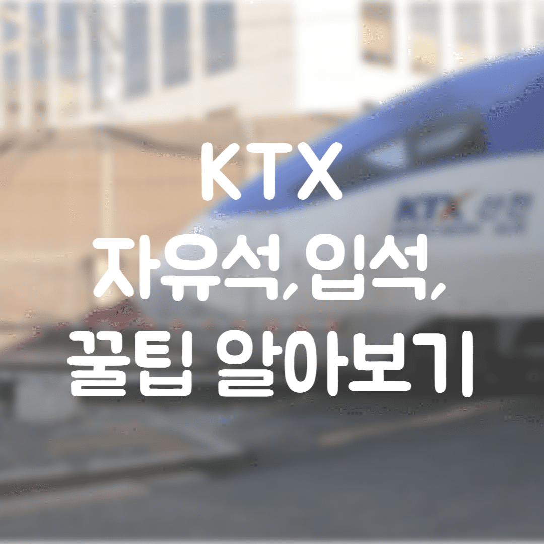  KTX 자유석, 입석, 예매대기 란? (KTX 예매 꿀팁, 콘센트, 5호차,입석+좌석)