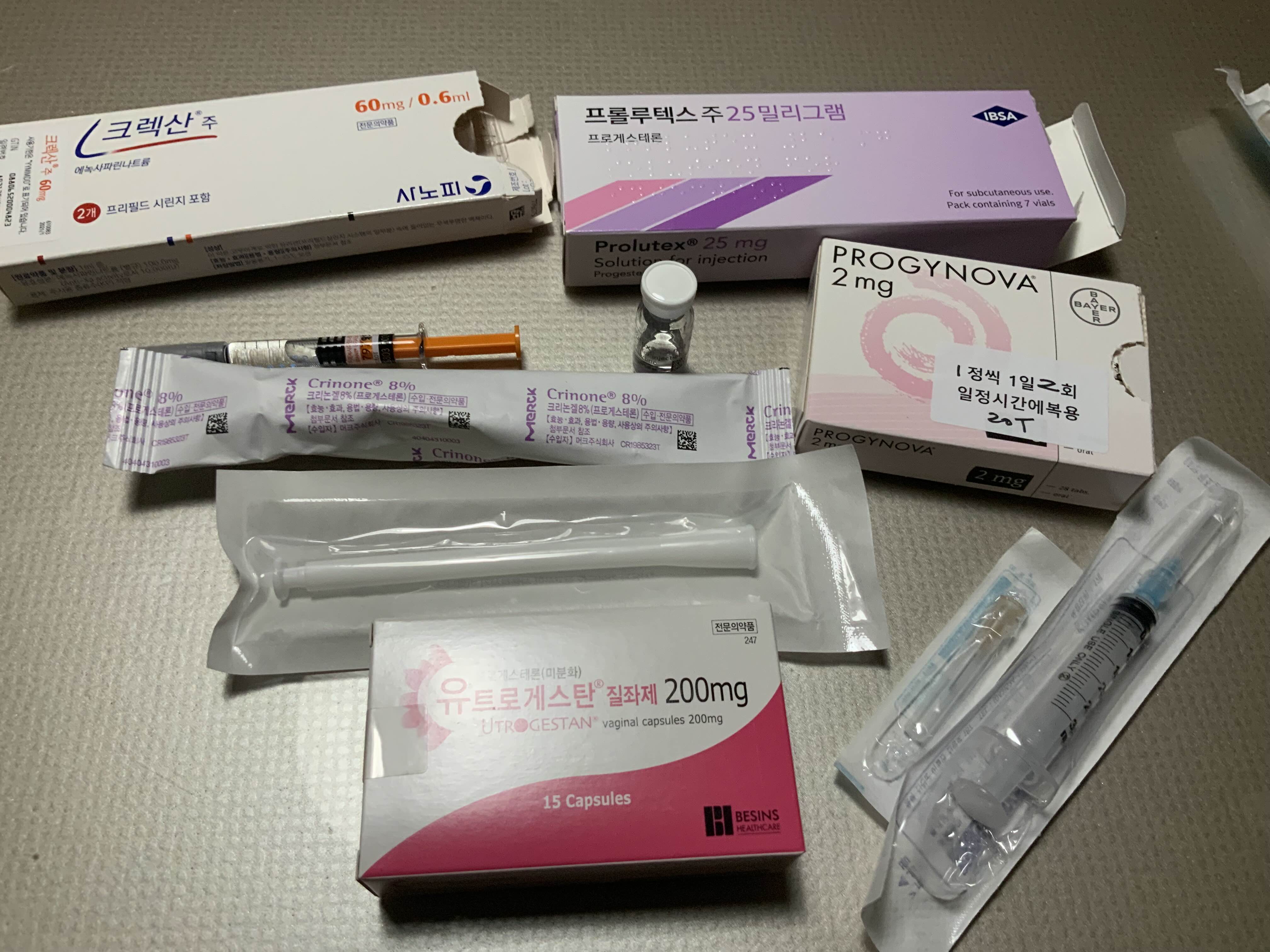 프로게스테론 제재와 프로기노바