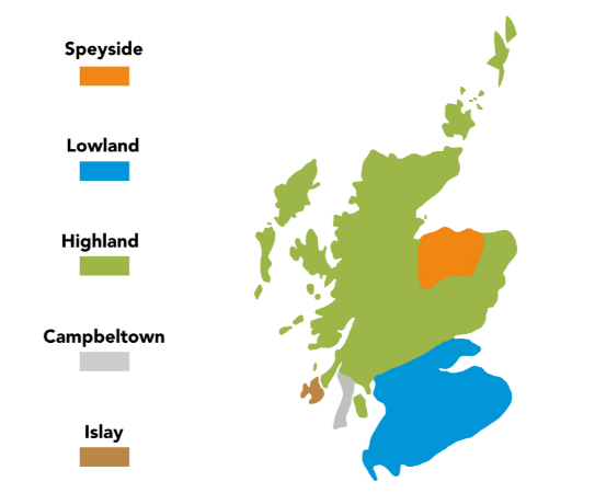 스코틀랜드 지역 지도