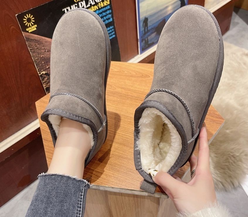  신고벗기 편안한 따뜻 안감퍼 2.5cm 쇼츠 퍼슬립온