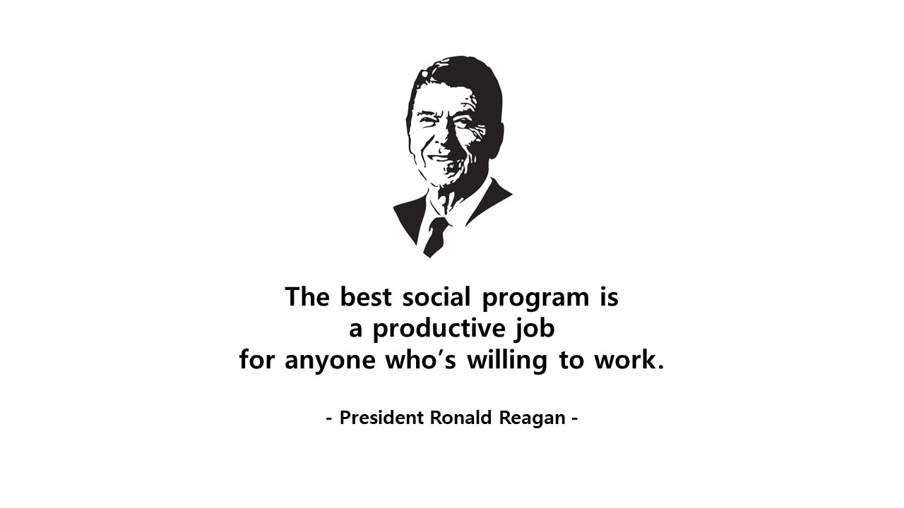 자유, 시장 경제 등에 대한 로널드 레이건의 영어 명언/어록(Ronald Reagan : United States. President)