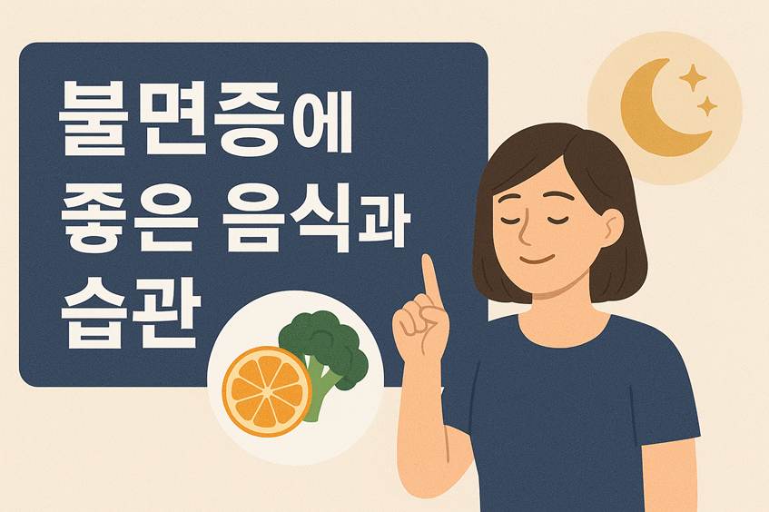 불면증에 좋은 음식과 습관
