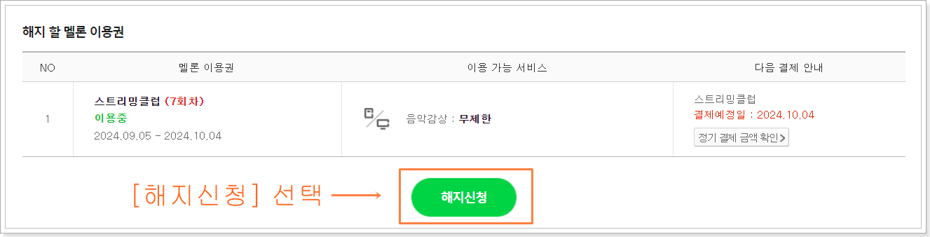 멜론 이용권 해지 방법 할인 쿠폰