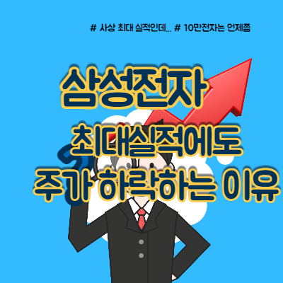  삼성전자 최대실적에도 주가 하락 이유는?