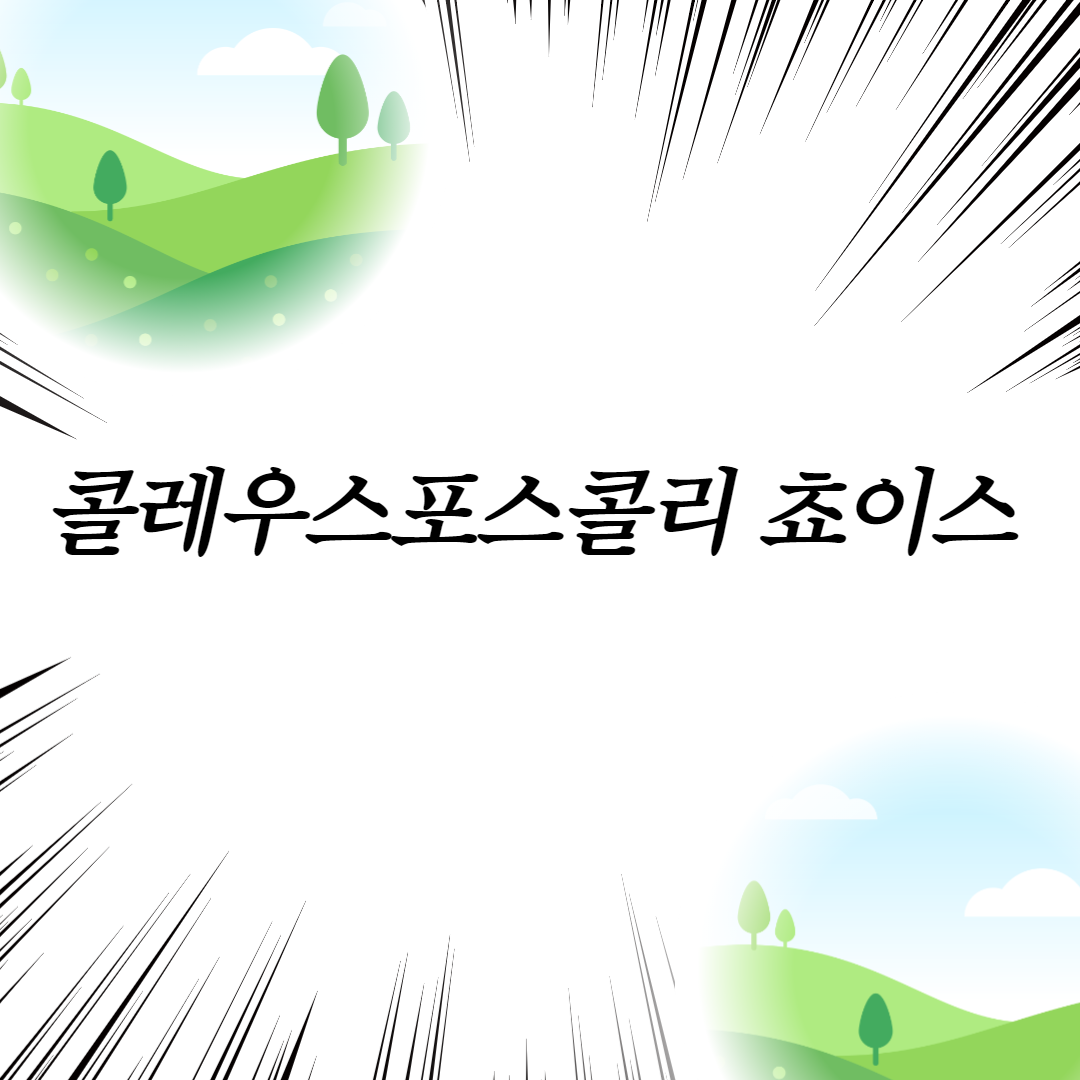  콜레우스포스콜리 쵸이스