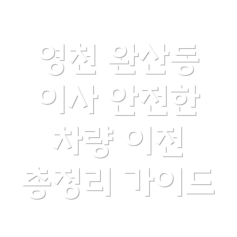 영천시 완산동 이사 차량 운반