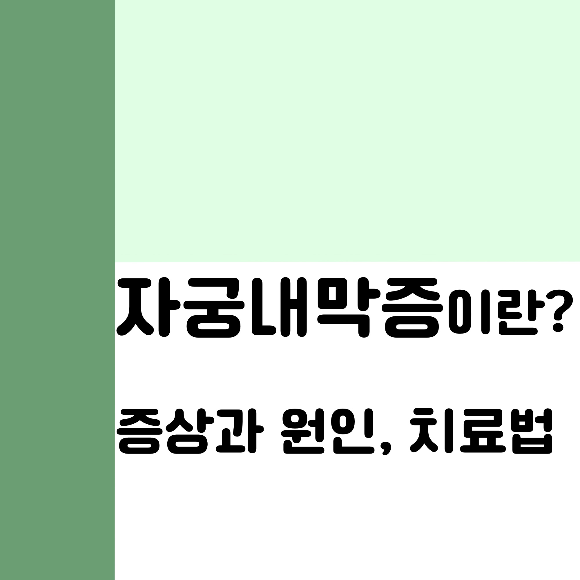  자궁내막증이란, 증상과 원인 & 치료방법
