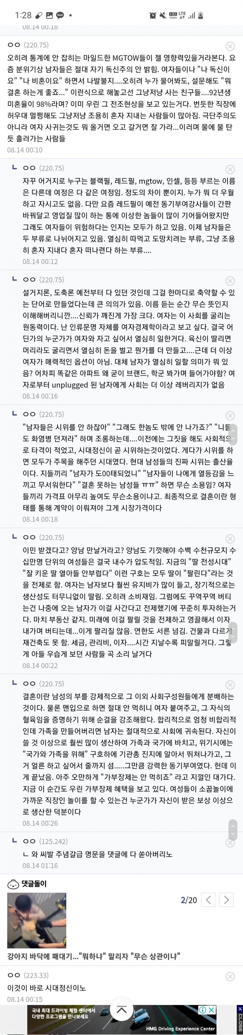  시대정신에 관한 주갤논문
