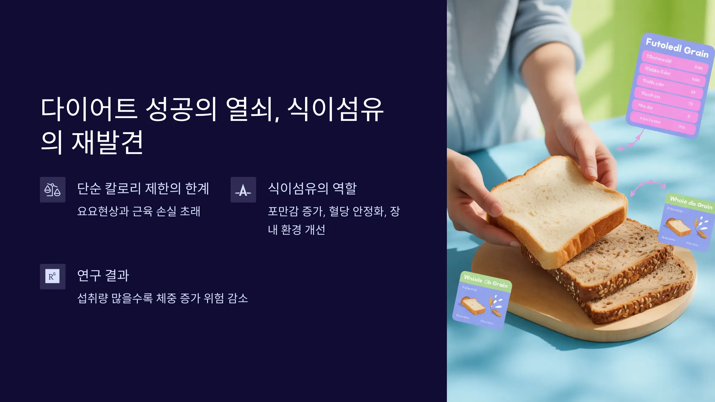 다이어트 성공의 열쇠, 식이섬유의 재발견