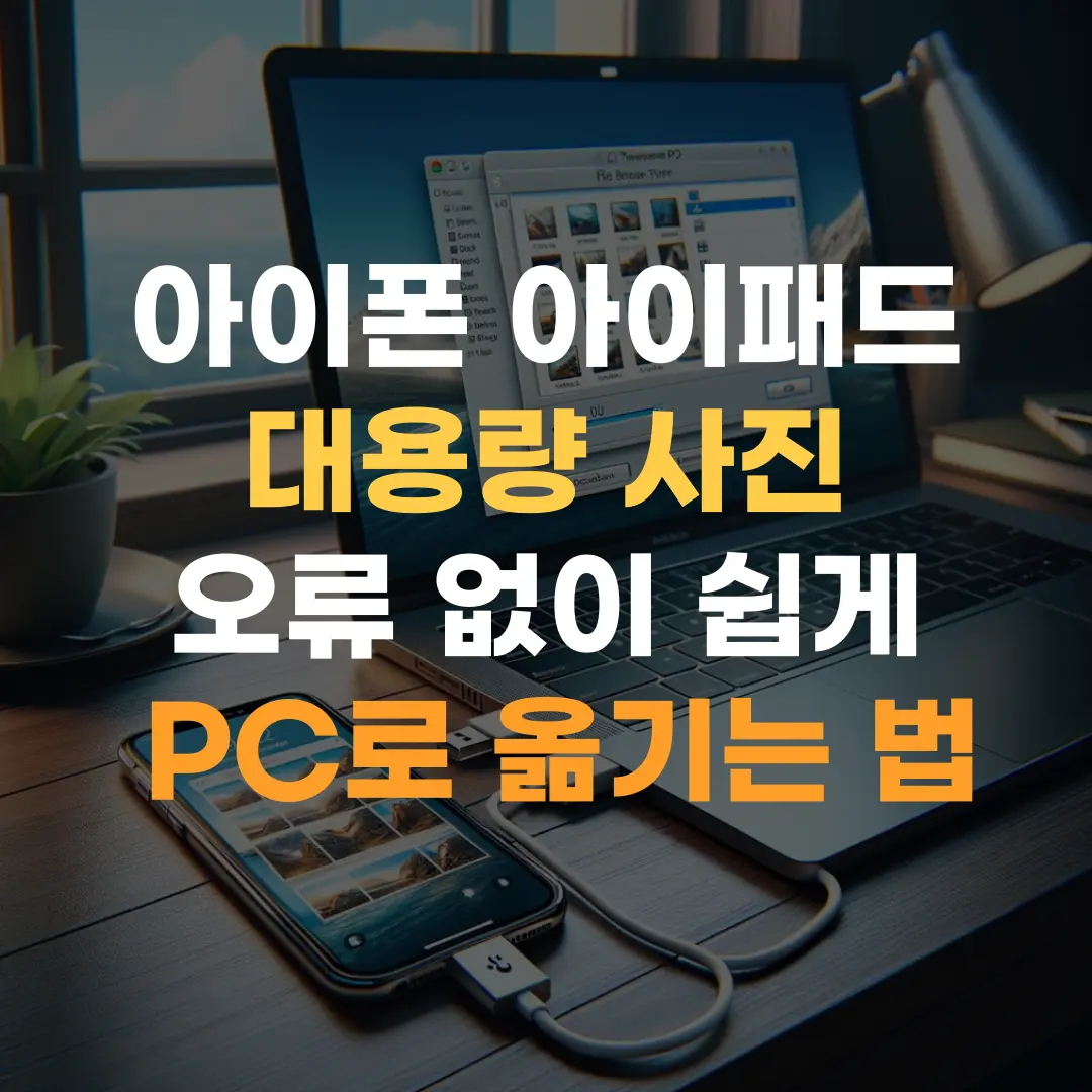 아이폰 PC로 사진 옮기기