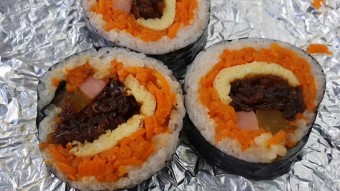 손바닥 김밥 불고기 김밥