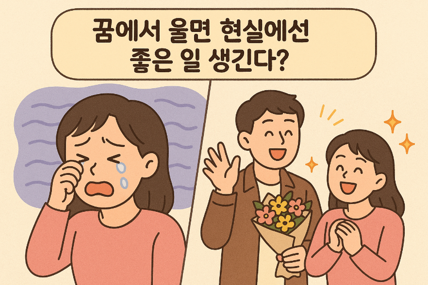 꿈에서 울면 현실에선 좋은 일 생긴다?