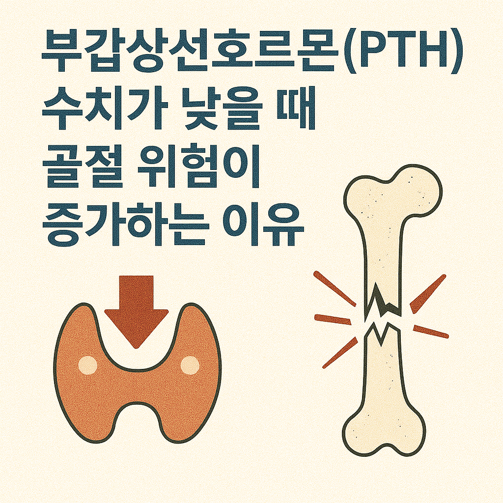 부갑상선호르몬(PTH) 수치가 낮을 때 골절 위험이 증가하는 이유