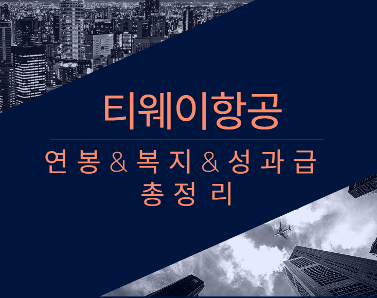 티웨이항공 회사 기업 평균 연봉 보너스 성과급 복지 복리후생 채용정보 총정리