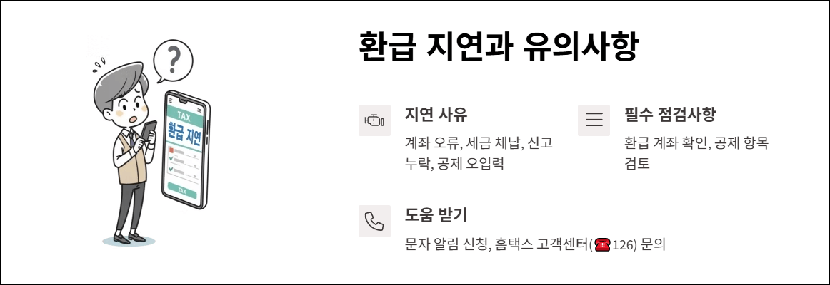 환급 지연과 유의사항