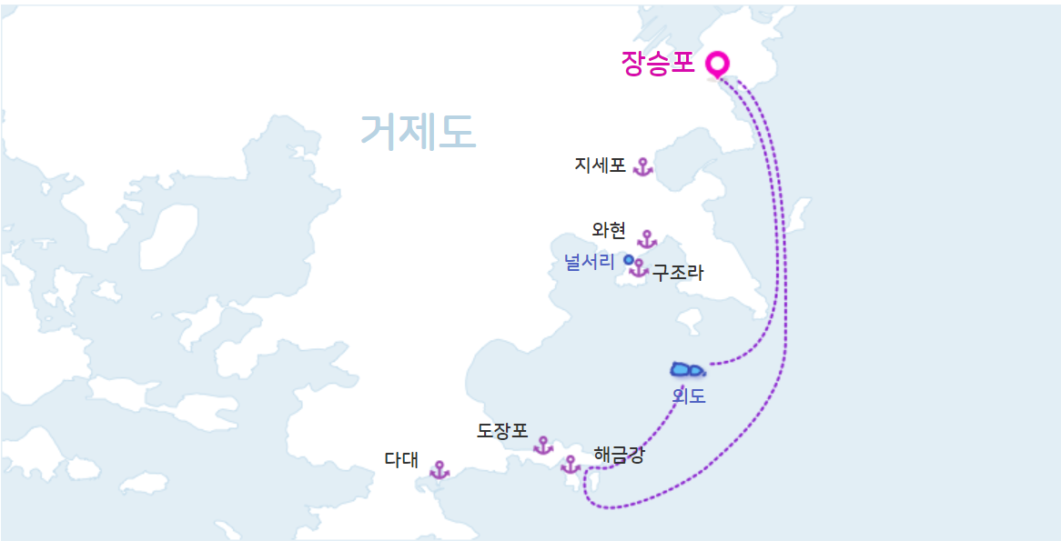 외도 보타니아 가는법, 외도 유람선 예약방법