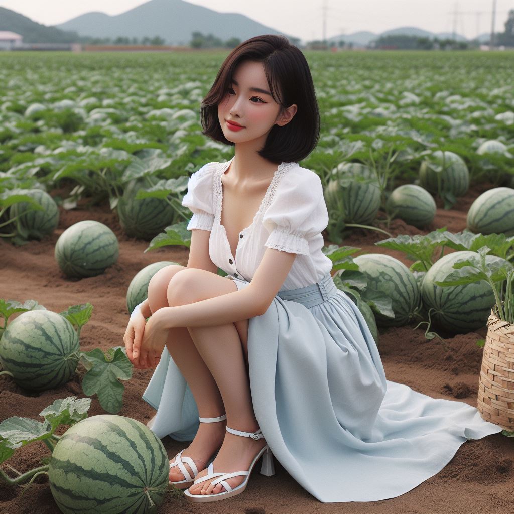 수박 순치기 방법, 수확시기 수박 순치기 방법, 수확시기