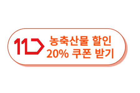 11번가 농식품부 할인지원 20% 쿠폰 받기