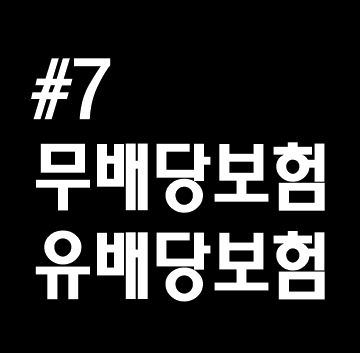  #7. 무배당? 유배당? 보험 앞에 붙은 이게 뭐야?